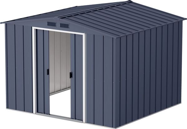Produktbild: Metall Ger&auml;tehaus 262x234 Gartenhaus Schiebet&uuml;ren