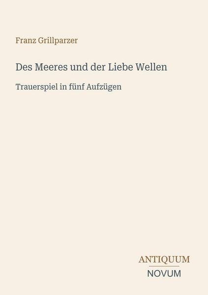 Produktbild: Des Meeres und der Liebe Wellen