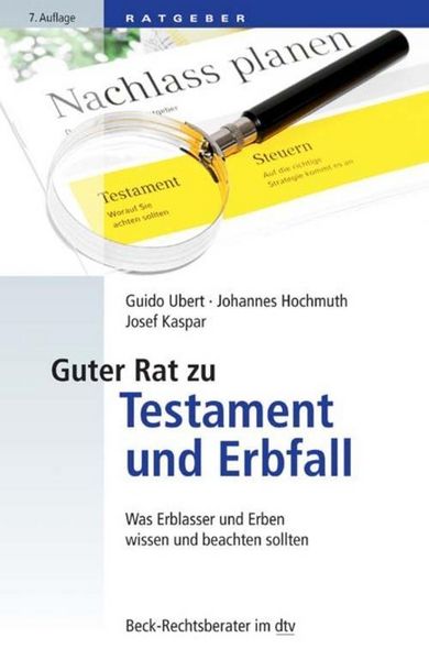 Produktbild: Guter Rat zu Testament und Erbfall