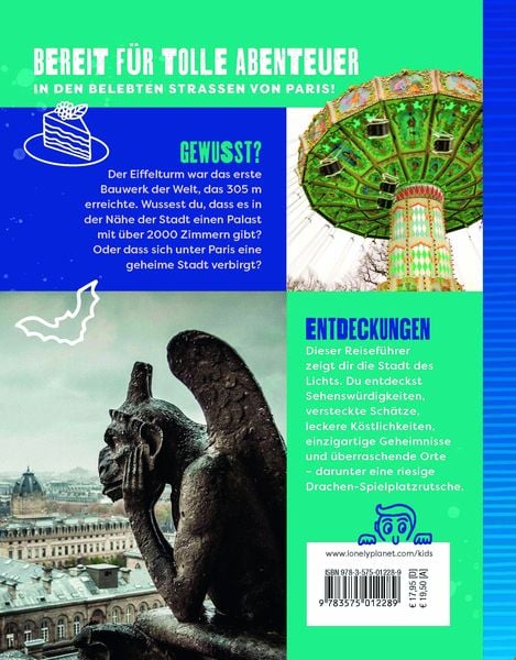 Produktbild: LONELY PLANET Kinderreiseführer Der Cityguide für Kids Paris