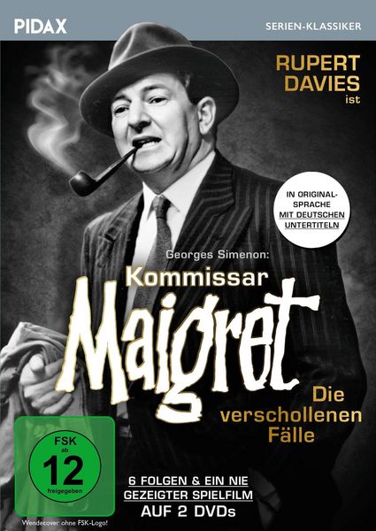 Produktbild: Kommissar Maigret - Die verschollenen F&auml;lle (OmU) / 6 Folgen und ein nie gezeigter Spielfilm IN ORIGINALSPRACHE MIT DEUTSCHEN UNTERTITELN (Pidax Serien-Klassiker) [2 DVDs]