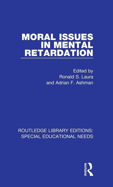 Produktbild: Moral Issues in Mental Retardation