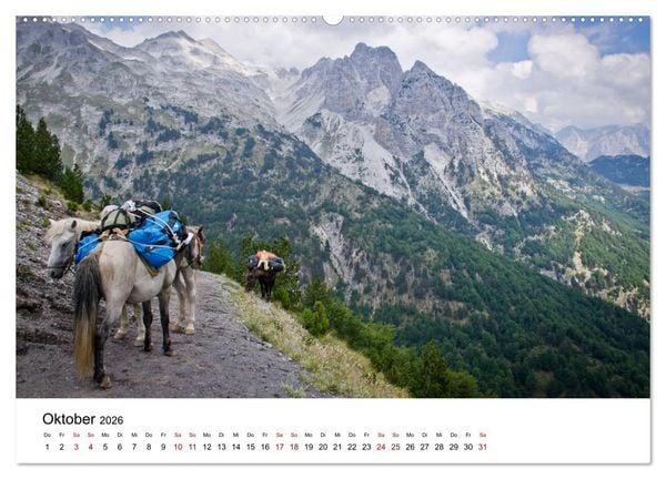 Produktbild: Verfluchtes Gebirge - Peaks of the Balkans - Wandern im Prokletije-Gebirge, Kosovo, Montenegro, Albanien (Wandkalender 2026 DIN A2 quer), CALVENDO Monatskalender