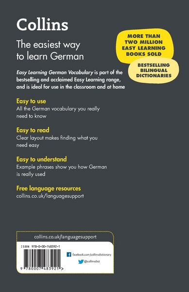 Produktbild: Easy Learning German Vocabulary
