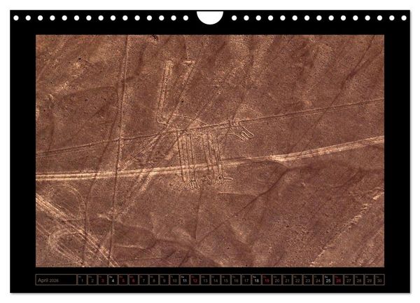 Produktbild: Die NAZCA Linien - Geheimnisvolle Figuren (Wandkalender 2026 DIN A4 quer), CALVENDO Monatskalender