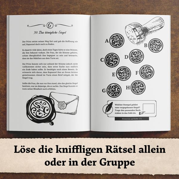 Produktbild: Das m&auml;rchenhafte R&auml;tselbuch der Gebr&uuml;der Grimm