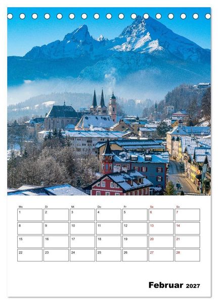 Produktbild: Berchtesgadener Land - Faszination zwischen Watzmann und K&ouml;nigssee (Tischkalender 2027 DIN A5 hoch), CALVENDO Monatskalender