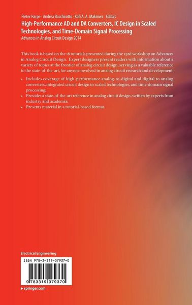 Produktbild: High-Performance AD and DA Converters, IC Design in Scaled Technologies, and Time-Domain Signal Processing