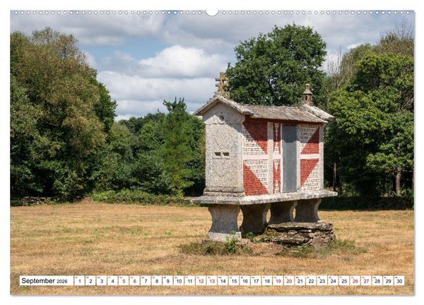 Produktbild: Unterwegs - Camino Primitivo. Zu Fu&szlig; auf der &auml;ltesten Route des Jakobsweges (Wandkalender 2026 DIN A2 quer), CALVENDO Monatskalender