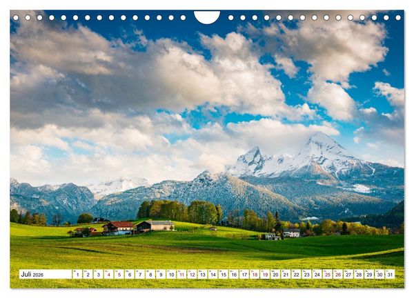 Produktbild: Berchtesgadener Alpen - Landschaften zum Tr&auml;umen (Wandkalender 2026 DIN A4 quer), CALVENDO Monatskalender