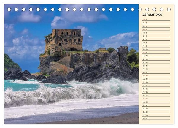 Produktbild: Burgen in Italien (Tischkalender 2026 DIN A5 quer), CALVENDO Monatskalender