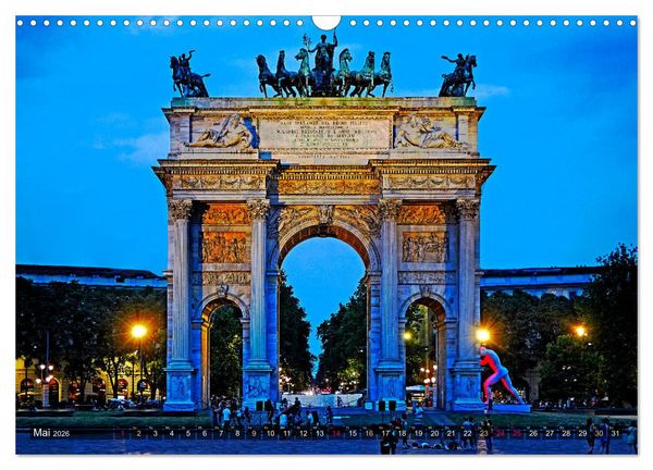 Produktbild: One Day Mailand (Wandkalender 2026 DIN A3 quer), CALVENDO Monatskalender