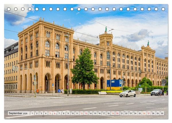 Produktbild: M&uuml;nchen Impressionen (Tischkalender 2026 DIN A5 quer), CALVENDO Monatskalender