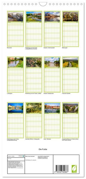 Produktbild: Familienplaner 2027 - Die Fulda mit 5 Spalten (Wandkalender, 21 x 45 cm) CALVENDO