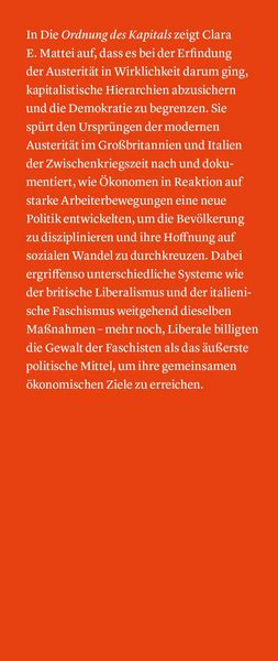 Produktbild: Die Ordnung des Kapitals