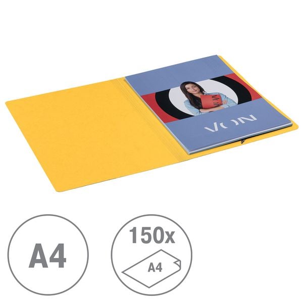 Produktbild: VON Eckspanner A4 mit elastischen Eckb&auml;ndern, Karton, von Leitz