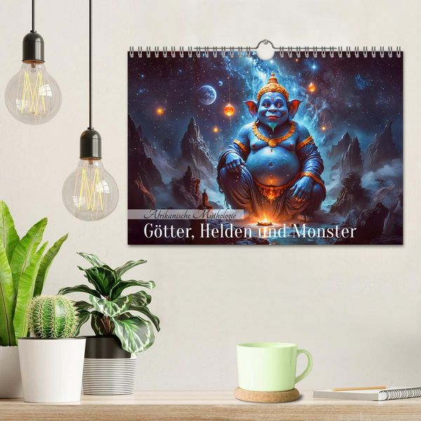 Produktbild: Afrikanische Mythologie - G&ouml;tter, Helden und Monster (Wandkalender 2026 DIN A4 quer), CALVENDO Monatskalender