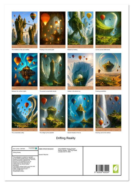 Produktbild: Drifting Reality (Wall Calendar 2026 DIN A3 portrait), CALVENDO 12 Month Wall Calendar