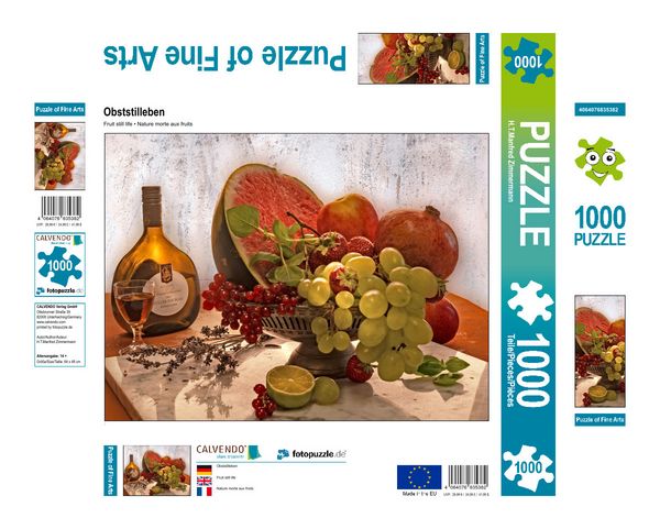 Produktbild: CALVENDO Puzzle Obststilleben | 1000 Teile Lege-Gr&ouml;&szlig;e 64x48cm Foto-Puzzle f&uuml;r gl&uuml;ckliche Stunden