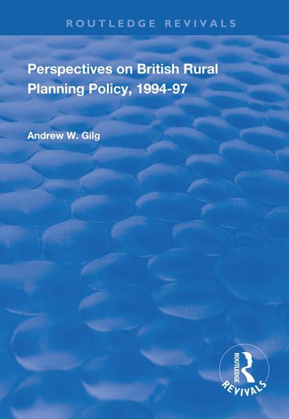 Produktbild: Perspectives on British Rural Planning Policy, 1994-97