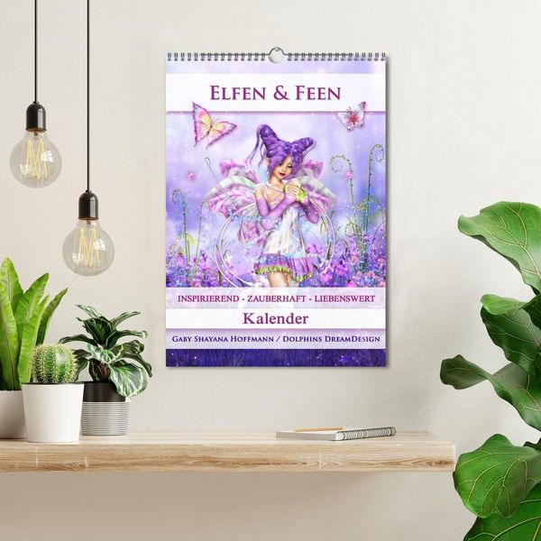 Produktbild: Elfen & Feen - Kalender (Wandkalender 2027 DIN A3 hoch), CALVENDO Monatskalender