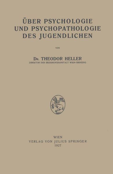 Produktbild: &Uuml;ber Psychologie und Psychopathologie des Jugendlichen