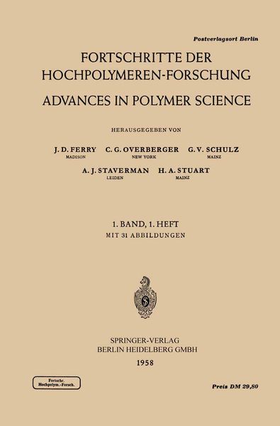 Produktbild: Fortschritte der Hochpolymeren-Forschung / Advances in Polymer Science