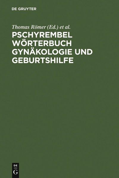 Produktbild: Pschyrembel W&ouml;rterbuch Gyn&auml;kologie und Geburtshilfe