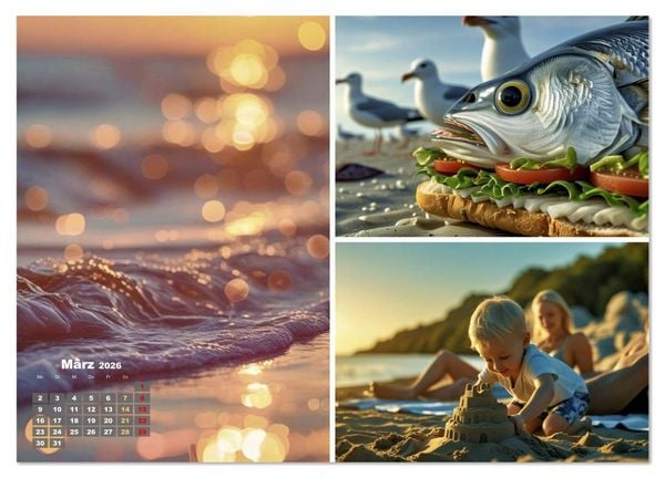 Produktbild: Sehnsucht Ostsee Urlaub (Wandkalender 2026 DIN A4 quer), CALVENDO Monatskalender