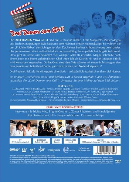 Produktbild: Drei Damen vom Grill - Die komplette Serie [DE] [20 DVDs]