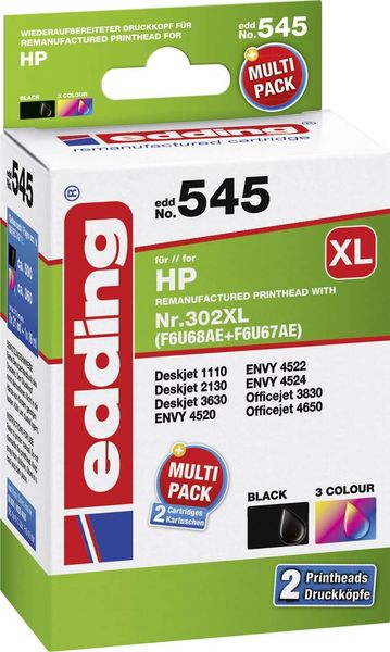 EDDING HP Nr. 302XL black + color doppelpack