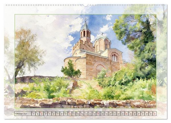 Produktbild: Bulgarien - Balkanstaat mit Schwarzmeerk&uuml;ste (Wandkalender 2027 DIN A2 quer), CALVENDO Monatskalender