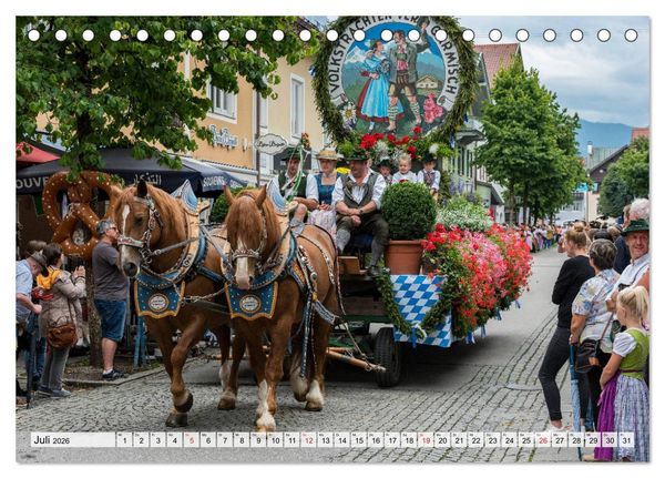 Produktbild: Garmisch-Partenkirchen - Zentrum des Werdenfelser Landes (Tischkalender 2026 DIN A5 quer), CALVENDO Monatskalender