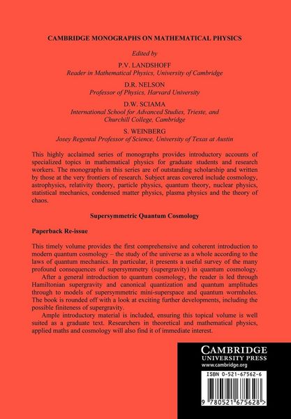 Produktbild: Supersymmetric Quantum Cosmology