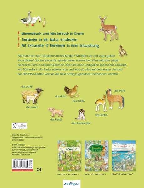 Mein erstes Wimmelbuch: Tierkinder