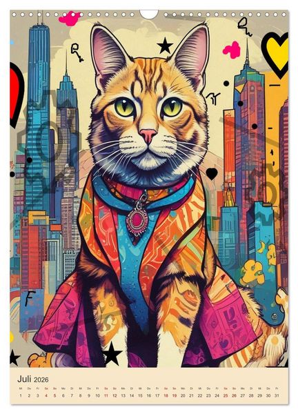 Produktbild: Meine Katze ist der Chef (Wandkalender 2026 DIN A3 hoch), CALVENDO Monatskalender