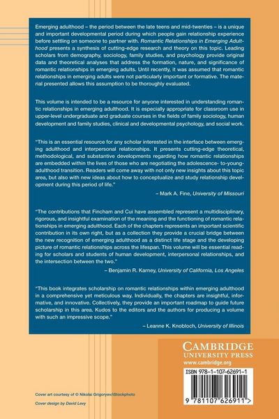 Produktbild: Romantic Relationships in Emerging Adulthood