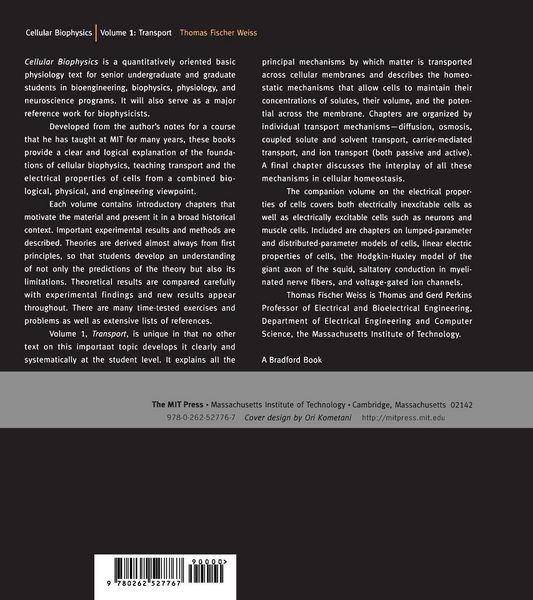 Produktbild: Cellular Biophysics, Volume 1