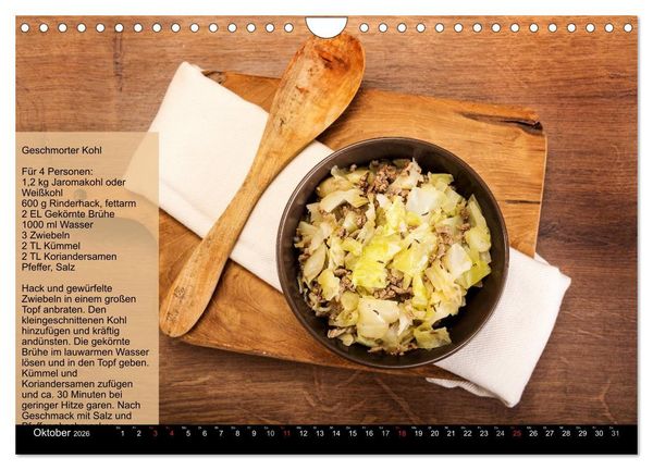 Produktbild: Low Carb - Leichte Rezepte f&uuml;r jeden Tag (Wandkalender 2026 DIN A4 quer), CALVENDO Monatskalender