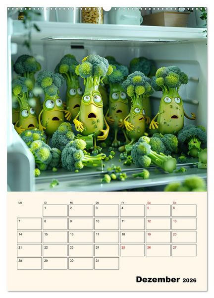 Produktbild: Nachts im K&uuml;hlschrank (Wandkalender 2026 DIN A2 hoch), CALVENDO Monatskalender