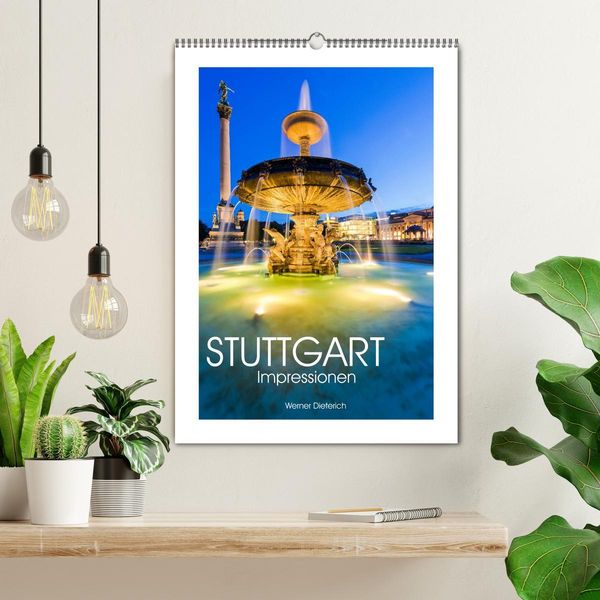 Produktbild: STUTTGART Impressionen (Wandkalender 2026 DIN A2 hoch), CALVENDO Monatskalender
