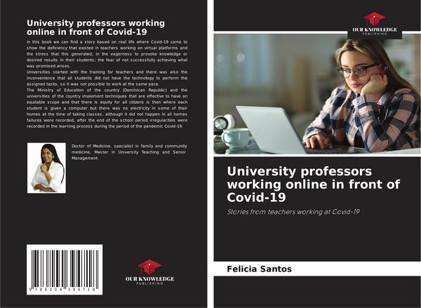 Produktbild: University professors working online in front of Covid-19