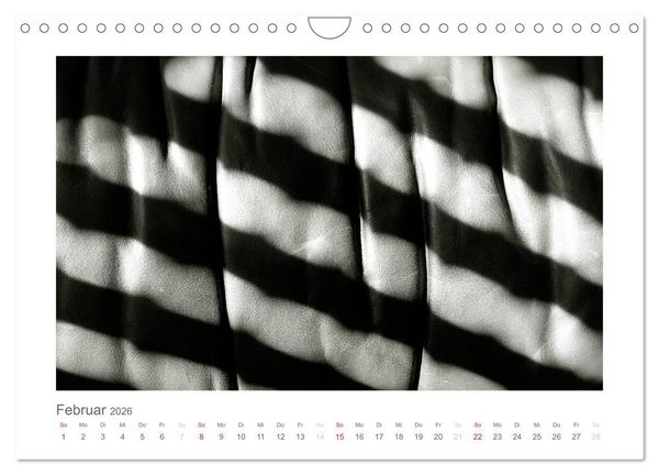 Produktbild: einfach schwarz-wei&szlig; (Wandkalender 2026 DIN A4 quer), CALVENDO Monatskalender