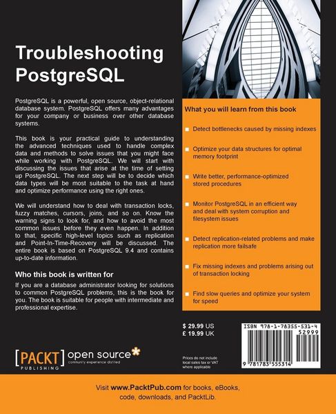 Produktbild: Troubleshooting PostgreSQL