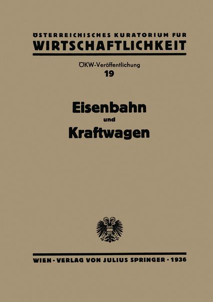 Produktbild: Eisenbahn und Kraftwagen
