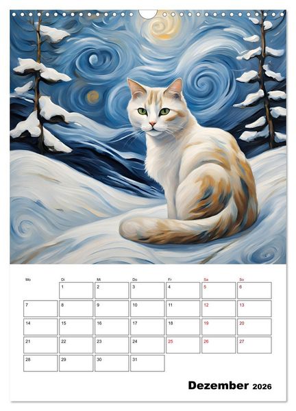 Produktbild: Katzenmagie (Wandkalender 2026 DIN A3 hoch), CALVENDO Monatskalender