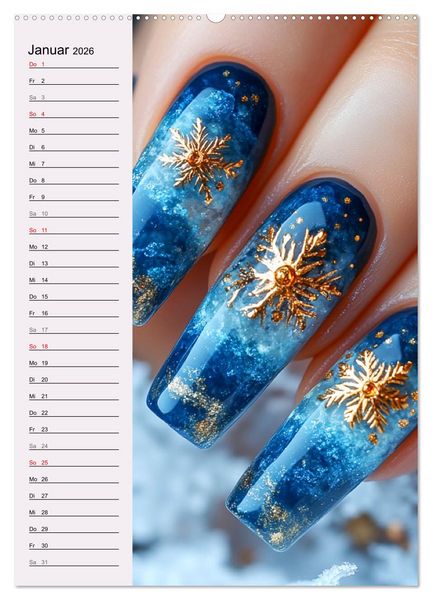 Produktbild: Nageldesign. Au&szlig;ergew&ouml;hnliche Fingern&auml;gel (Wandkalender 2026 DIN A2 hoch), CALVENDO Monatskalender