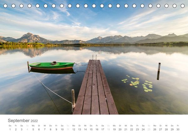 Produktbild: Alpine Seelandschaften (Tischkalender 2022 DIN A5 quer)