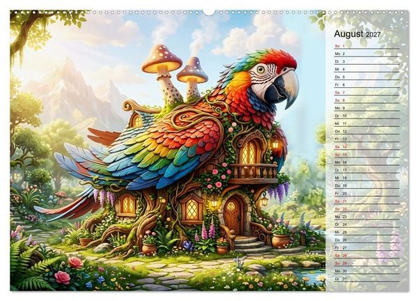 Produktbild: Tierische Fassaden (hochwertiger Premium Wandkalender 2027 DIN A2 quer), Kunstdruck in Hochglanz
