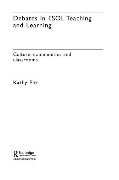 Produktbild: Debates in ESOL Teaching and Learning
